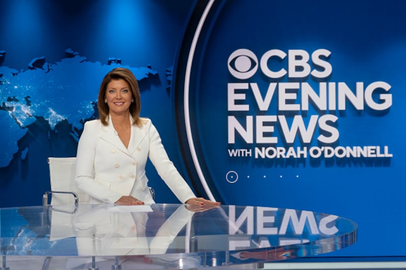 Norah O'Donnell on the new set of CBS Evening News with Norah O'Donnell in Washington, D.C., on Aug. 16, 2022.