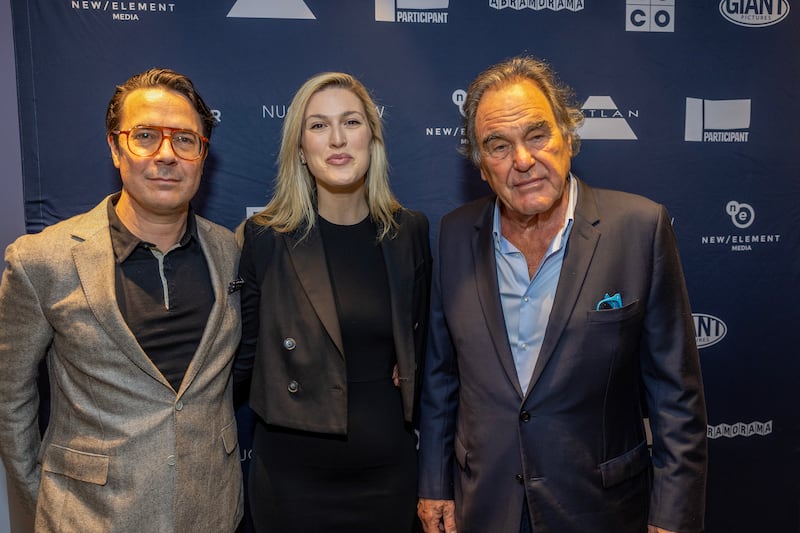  Ryan Lizza, Olivia Nuzzi and Oliver Stone