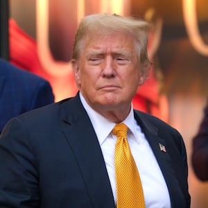 Former U.S. President Donald Trump arrives at Trump Tower on May 29, 2024 in New York City.