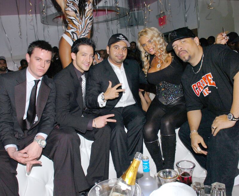 Daniel McMillan, Drew DeSalvo, Fred Khalilian, Coco Austin and Ice-T.