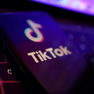 TikTok app logo is seen in this illustration taken Aug. 22, 2022. 