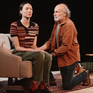 Sydney Lemmon as Jane, left, and Peter Friedman as Loyd in 'Job.'