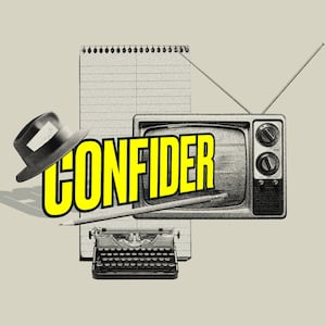 Confider logo illustrated on an off-white background.