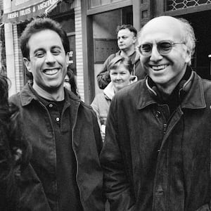 Jerry Seinfeld and Larry David 