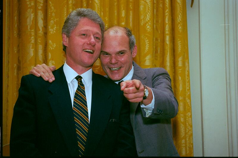 Bill Clinton and James Carville