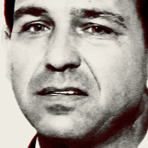 Photo illustration of Ron DeSantis