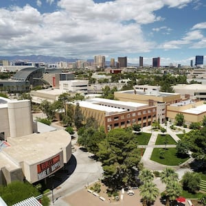 Campus of the University of Las Vegas from above.