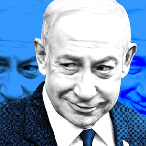  A close up photo of Benjamin Netanyahu