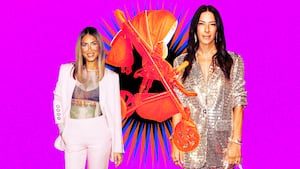 A photo illustration of Erin Lichy and Rebecca Minkoff.