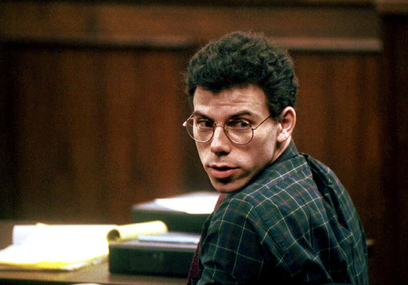 Erik Menendez during his trial.