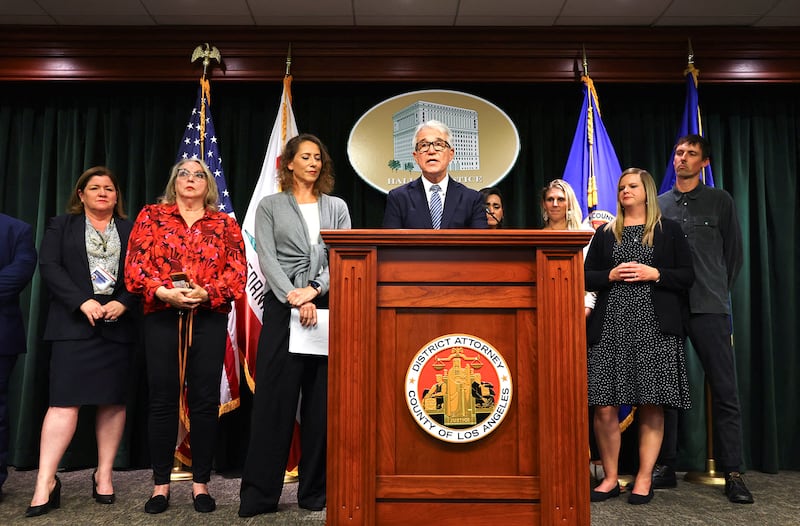 LA County District Attorney George Gascon speaking on the case of brothers Erik and Lyle Menendez.