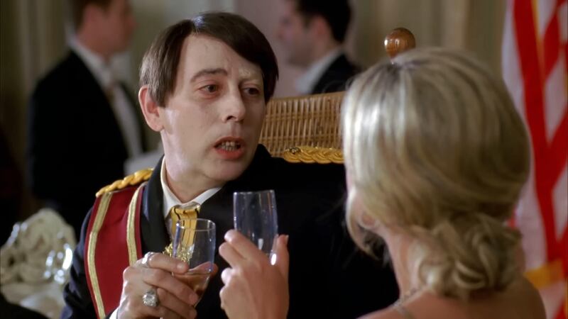 Paul Reubens and Jane Krakowski in an episode of 30 Rock.