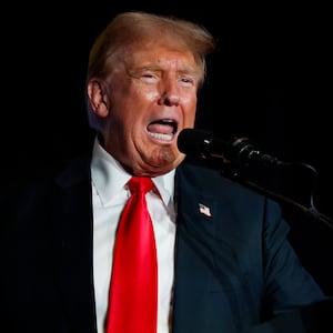 Former U.S. President and Republican presidential candidate Donald Trump addresses the Libertarian Party National Convention at the Washington Hilton on May 25, 2024 in Washington, DC. 