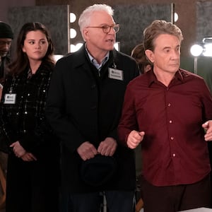 Selena Gomez, Steve Martin, and Martin Short in Only Murders in the Building.