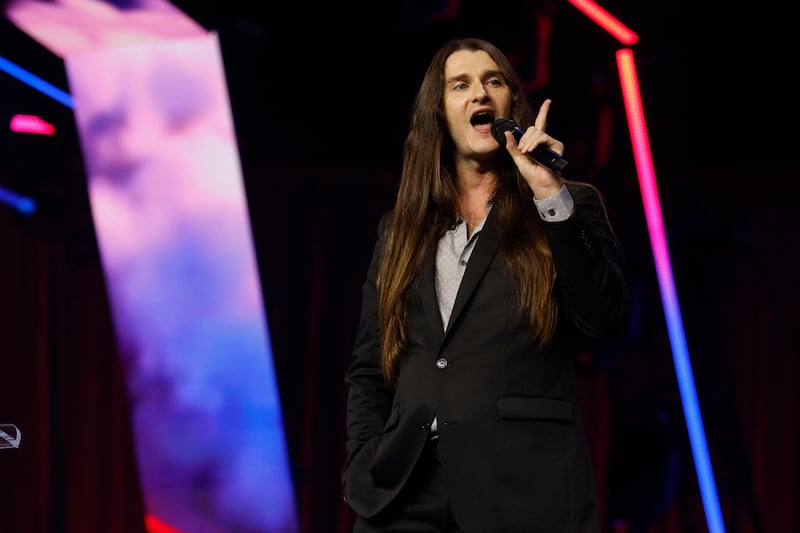 American conservative activist Scott Presler addresses the Turning Point People's Convention.