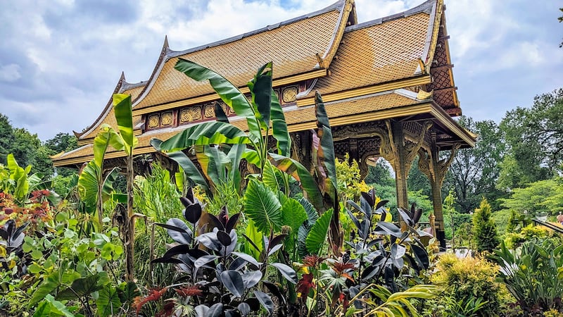 The Royal Thai Pavilion at Olbrich Botanical Gardens in Madison, Wisconsin.