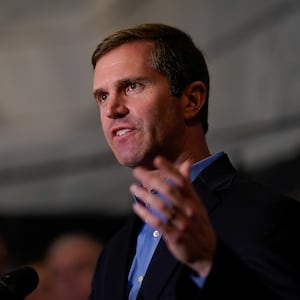 Kentucky Governor-elect Andy Beshear announces new members of his administration and transition team during a press conference  the rotunda of the Capitol Building in Frankfort, Kentucky, U.S., November 15, 2019.