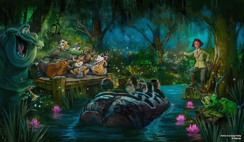 Tiana’s Bayou Adventure concept art.