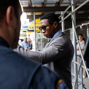 Jonathan Majors leaves Manhattan criminal court