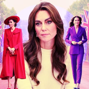 A photo illustration of Kate Middleton.