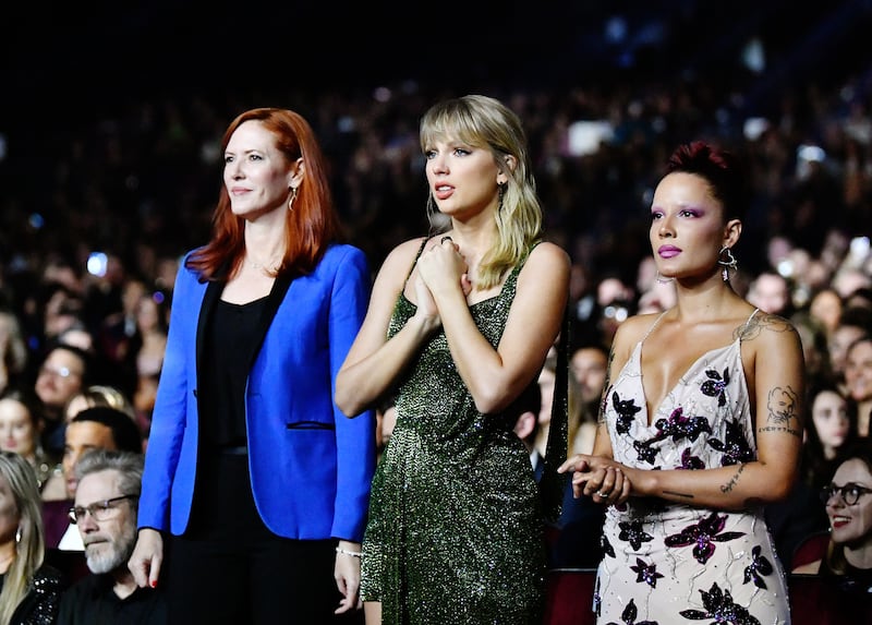 Tree Paine, Taylor Swift, and Halsey.