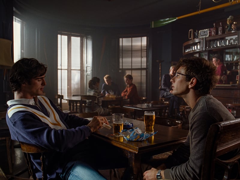 Jacob Elordi and Barry Keoghan in Saltburn.