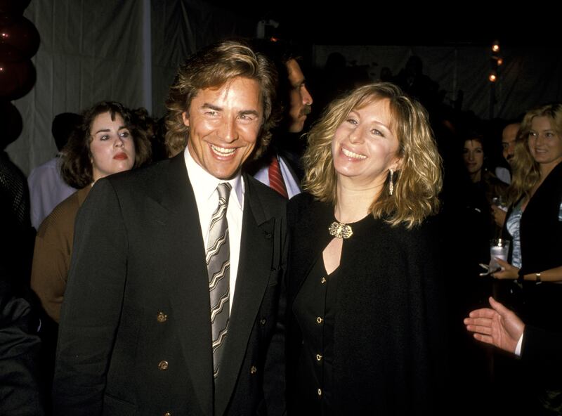 Don Johnson and Barbra Streisand