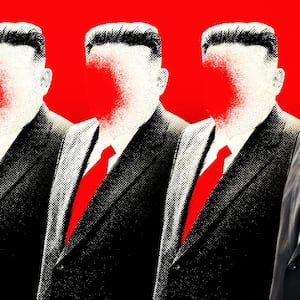 A photo illustration of Kim Jong Un 