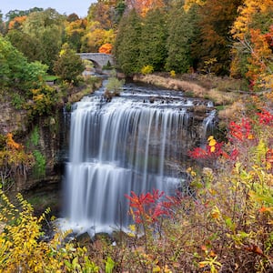 Waterfall in Hamilton, Ontario.