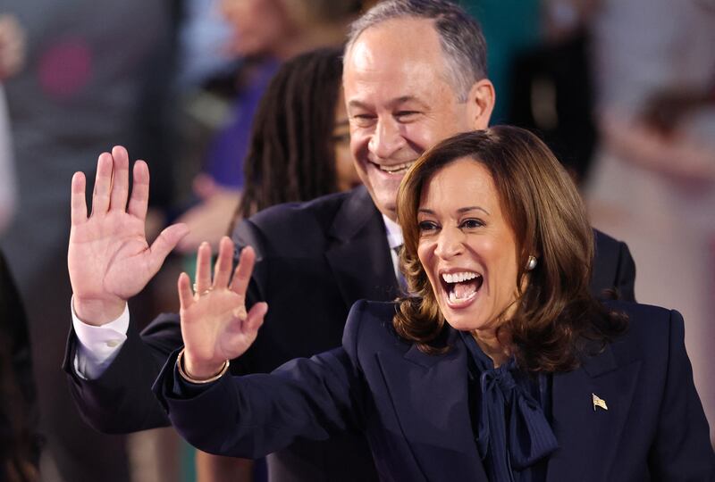 Kamala Harris and her husband Douglas Emhoff