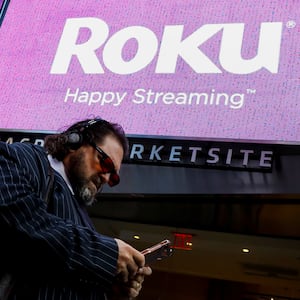 A Roku sign.