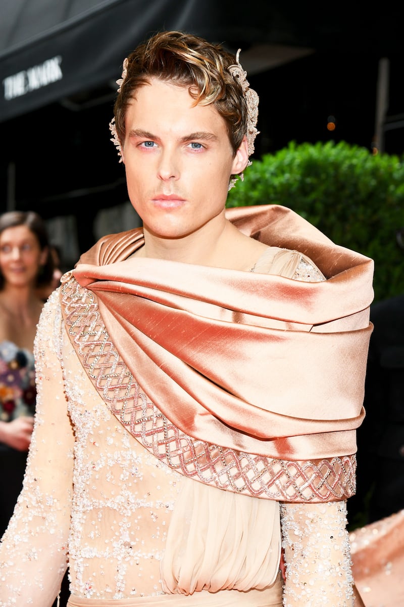 Gustav Magnar Witzøe at The Mark Hotel before the 2024 Met Gala: "Sleeping Beauties: Reawakening Fashion"  on May 6, 2024 in New York, New York. 