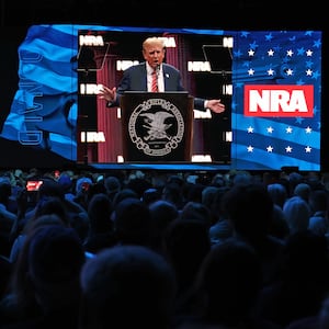 Former U.S. President Donald Trump speaks during the NRA ILA Leadership Forum at the National Rifle Association (NRA) Annual Meeting & Exhibits at the Kay Bailey Hutchison Convention Center on May 18, 2024 in Dallas, Texas.