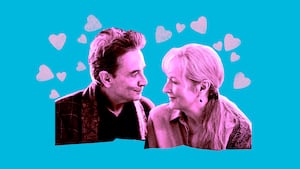 A photo illustration of Meryl Streep and Martin Short in Only Murders In The Building.