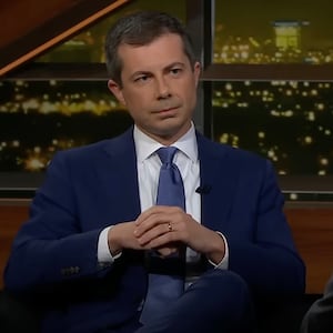 Pete Buttigieg and Bill Maher