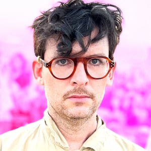 A photo illustration of comedian Moshe Kasher.