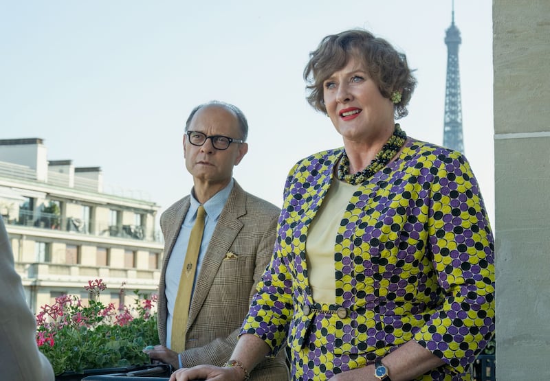 A still from Julia Season 2 showing Sarah Lancashire as Julia Child.