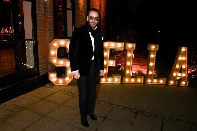 LONDON, ENGLAND - NOVEMBER 07: Tom Ford attends the launch of the Stella McCartney Ryder bag on November 7, 2024 in London, England. (Photo by Dave Benett/Getty Images for Stella McCartney)