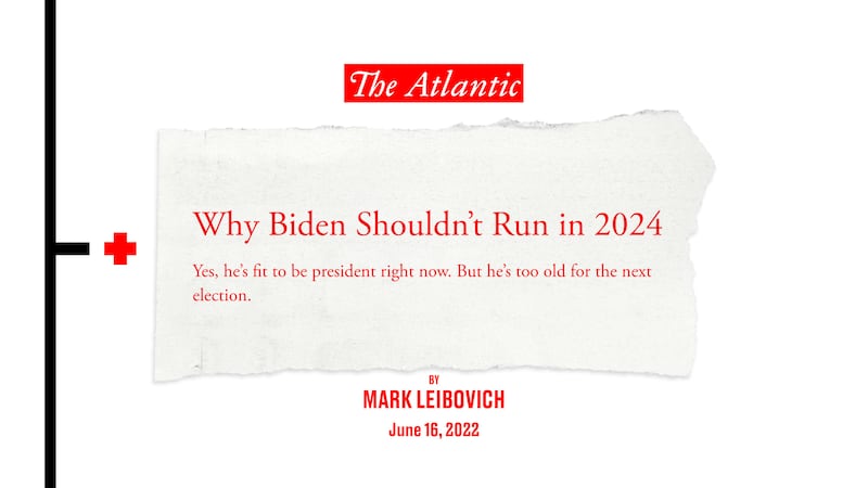 Clipping about Joe Biden from The Atlantic