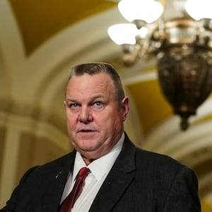 U.S. Senator Jon Tester (D-MT) speaks during a news conference following the weekly Democratic caucus luncheon at the U.S. Capitol in Washington, D.C., U.S., November 29, 2022.