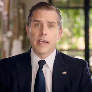 Screenshot of Hunter Biden virtually addressing the 2020 Democratic National Convention.