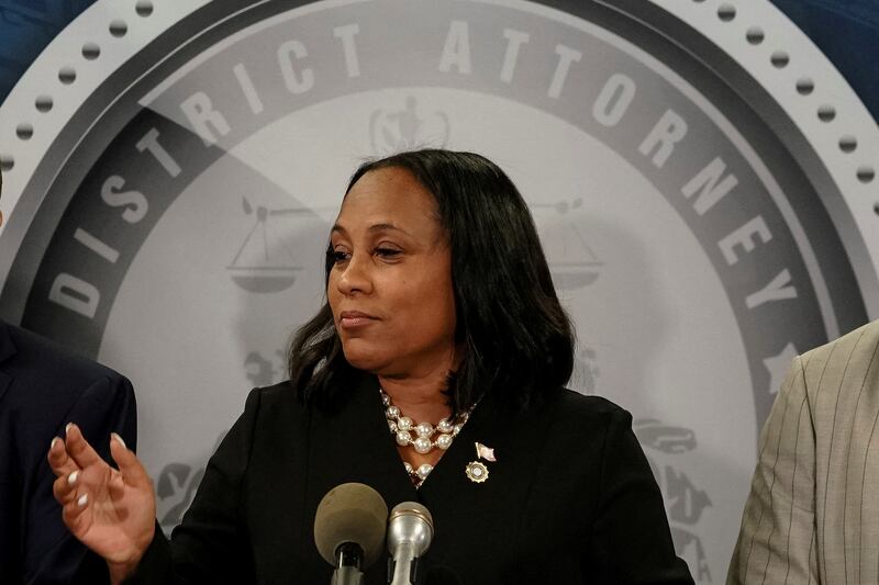 Fulton County District Attorney Fani Willis.