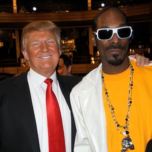 Donald Trump and Snoop Dogg in 2011.