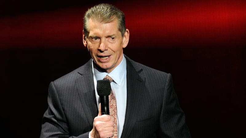 WWE Chairman and CEO Vince McMahon speaks at a news conference announcing the WWE Network at the 2014 International CES at the Encore Theater at Wynn Las Vegas on January 8, 2014 in Las Vegas, Nevada.