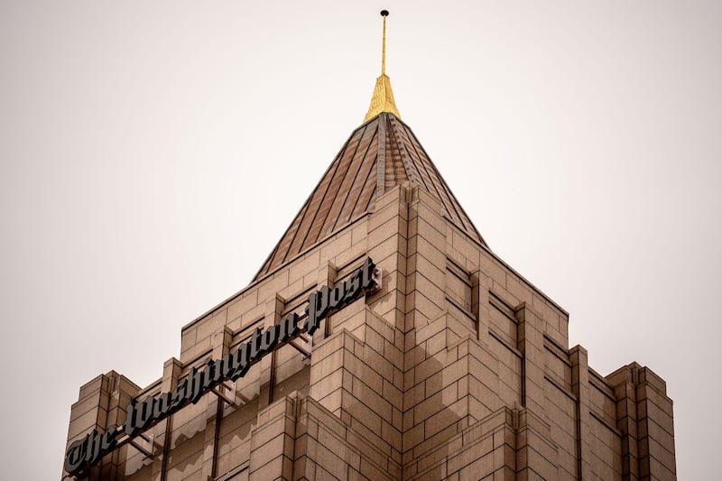 The facade of the Washington Post Building