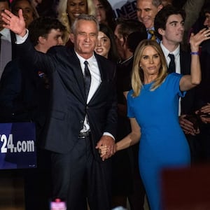 Robert F. Kennedy Jr., with his wife Cheryl Hines