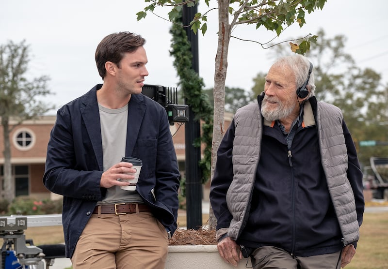 Nicholas Hoult and director Clint Eastwood.