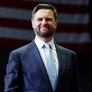 Republican vice presidential candidate, Sen. J.D. Vance (R-OH) speaks during a campaign rally at the Van Andel Arena on July 20, 2024 in Grand Rapids, Michigan.  