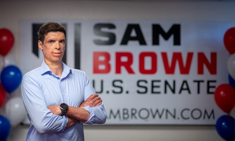 Republican U.S. Senate candidate Sam Brown