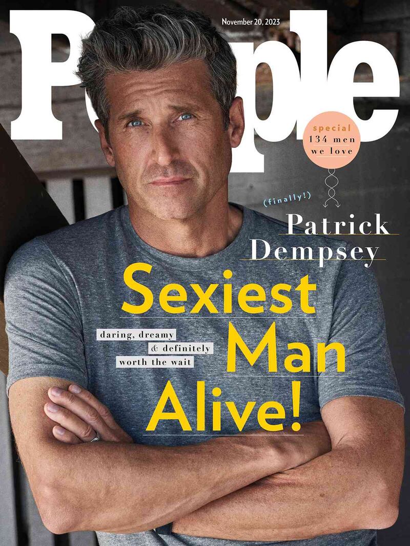 People Magazine cover featuring Patrick Dempsey with Headline "Sexiest Man Alive"